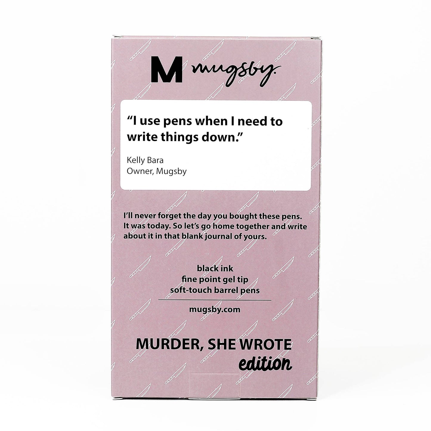 Mugsby - True Crime Pen Set Edition, Pens, Pen Set, Funny Pens