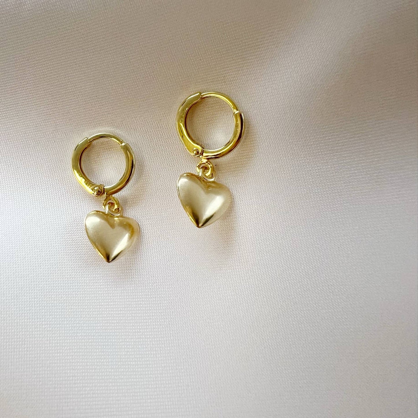 True By Kristy Jewelry - Hartley Valentine’s Day Heart Hoops Gold Filled Earrings