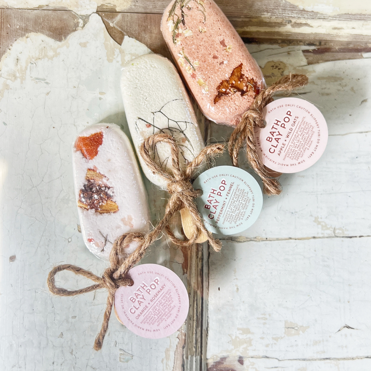 Sow the Magic - Botanical Bath Clay Pops With Dried Fruit and Epsom Salt