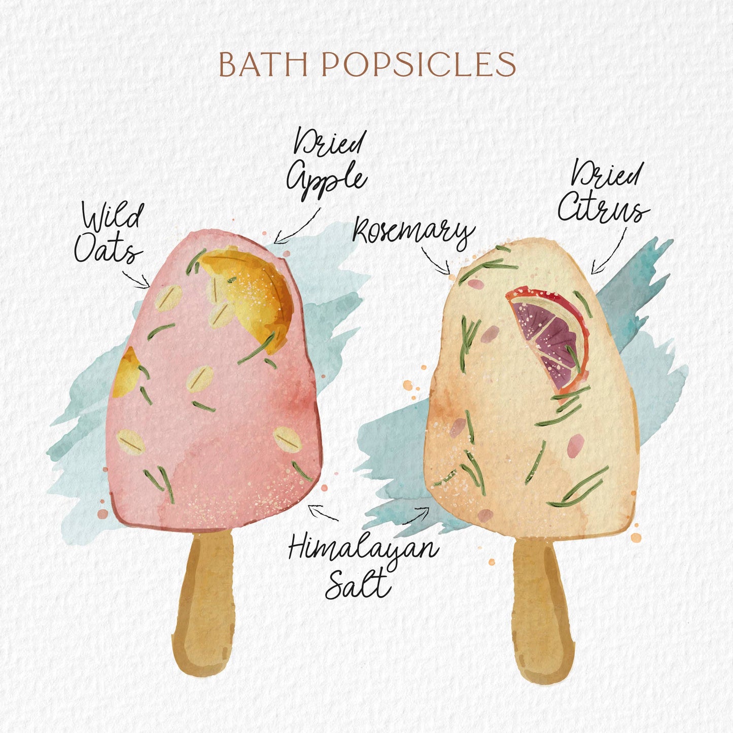 Sow the Magic - Botanical Bath Clay Pops With Dried Fruit and Epsom Salt