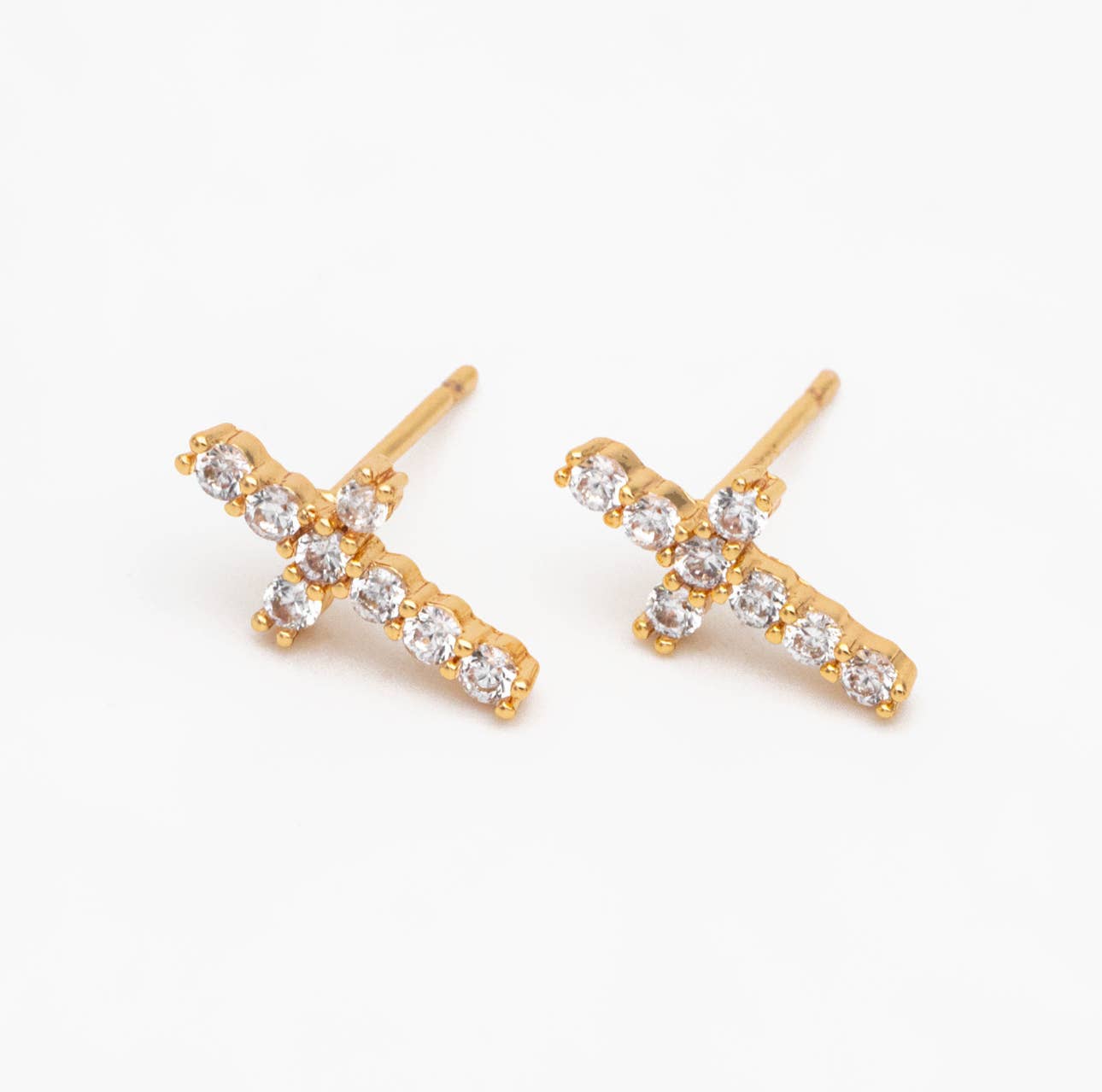 Bella Rey jewelry - Faith Cross CZ Studs