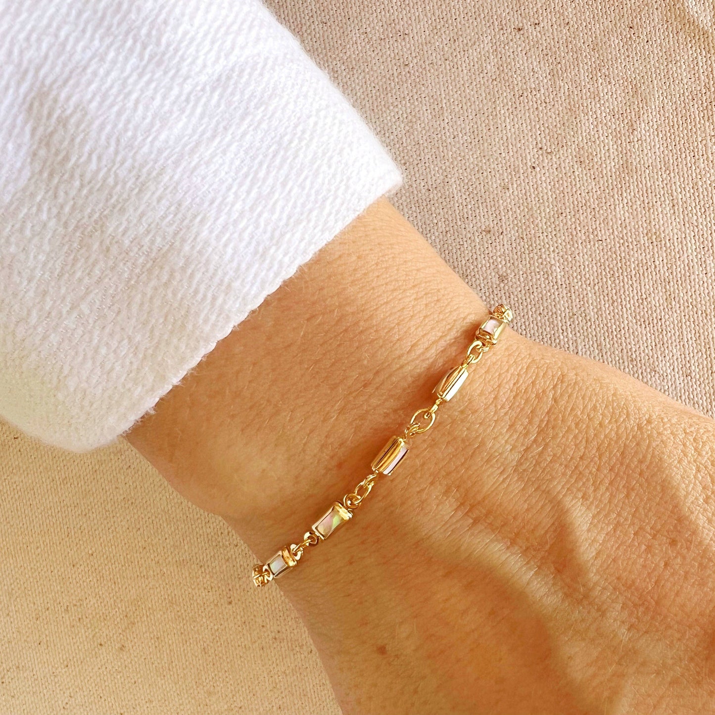 GoldFi - 18k Gold Filled Opal Bracelet