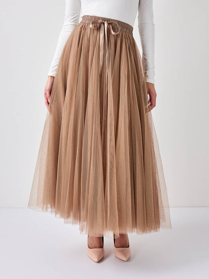 Choklate Paris - Aria Tulle Skirt - Taupe