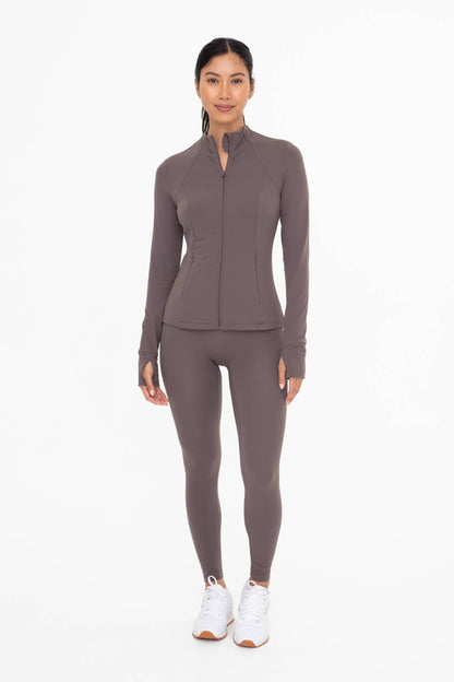 Mono B - Fleece-Lined High-Waist Legging - Mocha