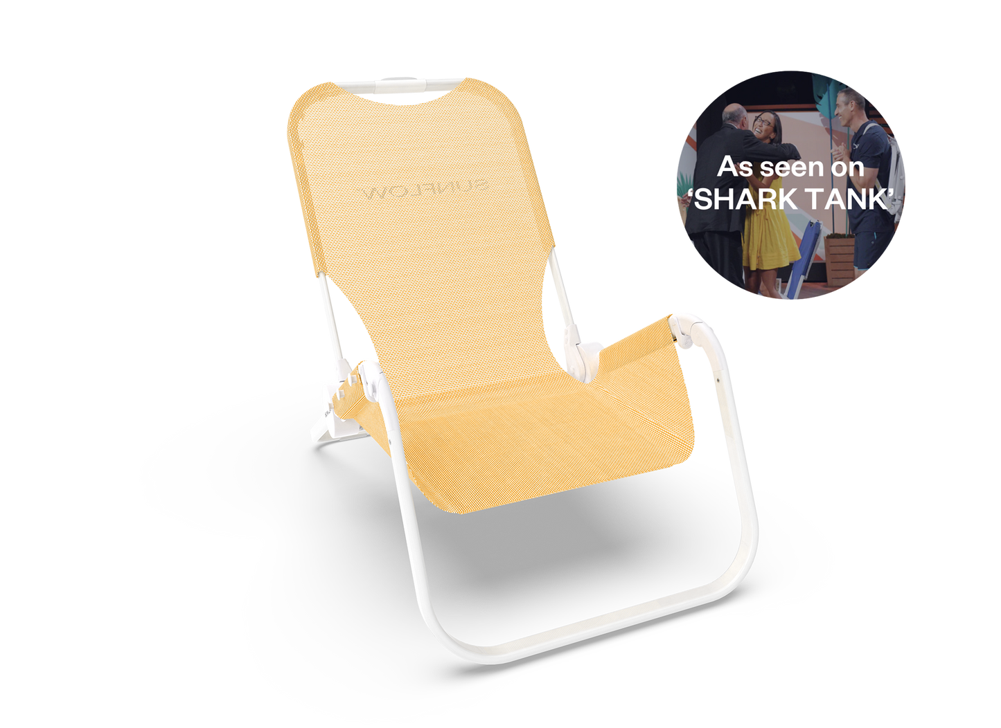 SUNFLOW - The Original Chair: Deep Blue Stripe / The Original Chair with Sun Shade and Drink Holder