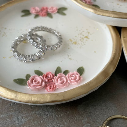 YFL Art & Home Decor - Floral - Ring Dish