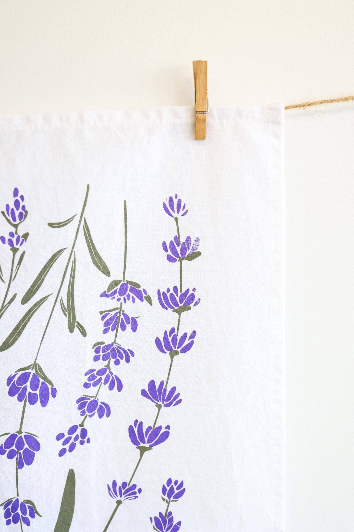 Highland Ridge  |  Handmade Home Decor - Lavender Tea Towel