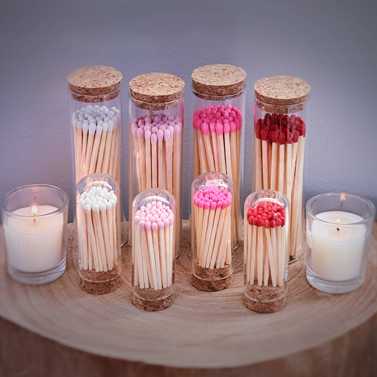 Thankful Greetings - 2" Matches + Mini Cloche - Colors of Your Choice + Strikers