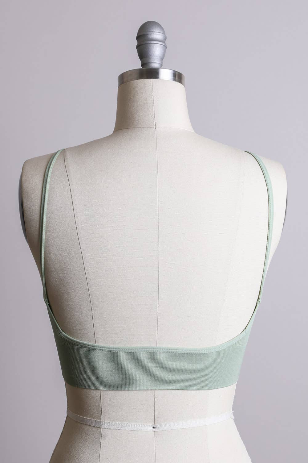 Leto Accessories - Low Back Seamless Bralette - Sage