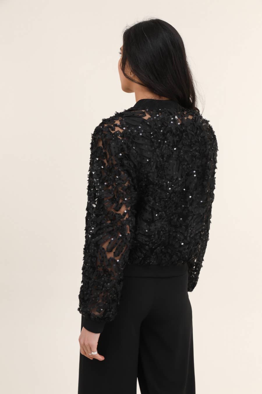 Choklate Paris - Lace Bomber Jacket - Black
