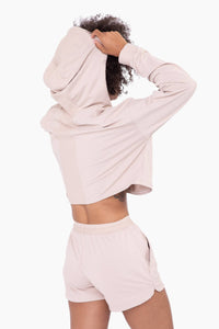 Mono B - Active Cropped Jacket with Textured Interior