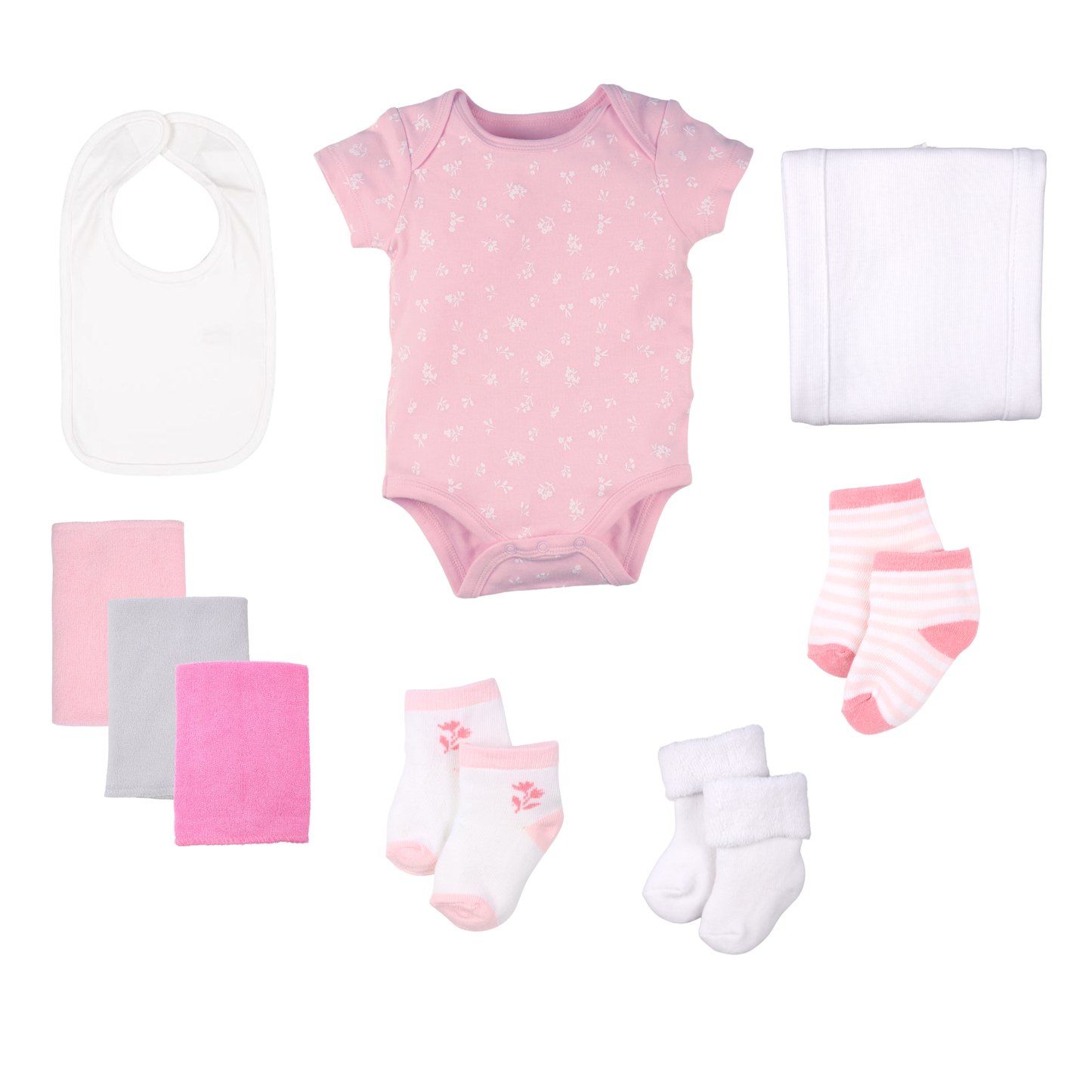 Baby Blossom Company - Petite New Mom Baby Girl Gift Box Bouquet -Floral