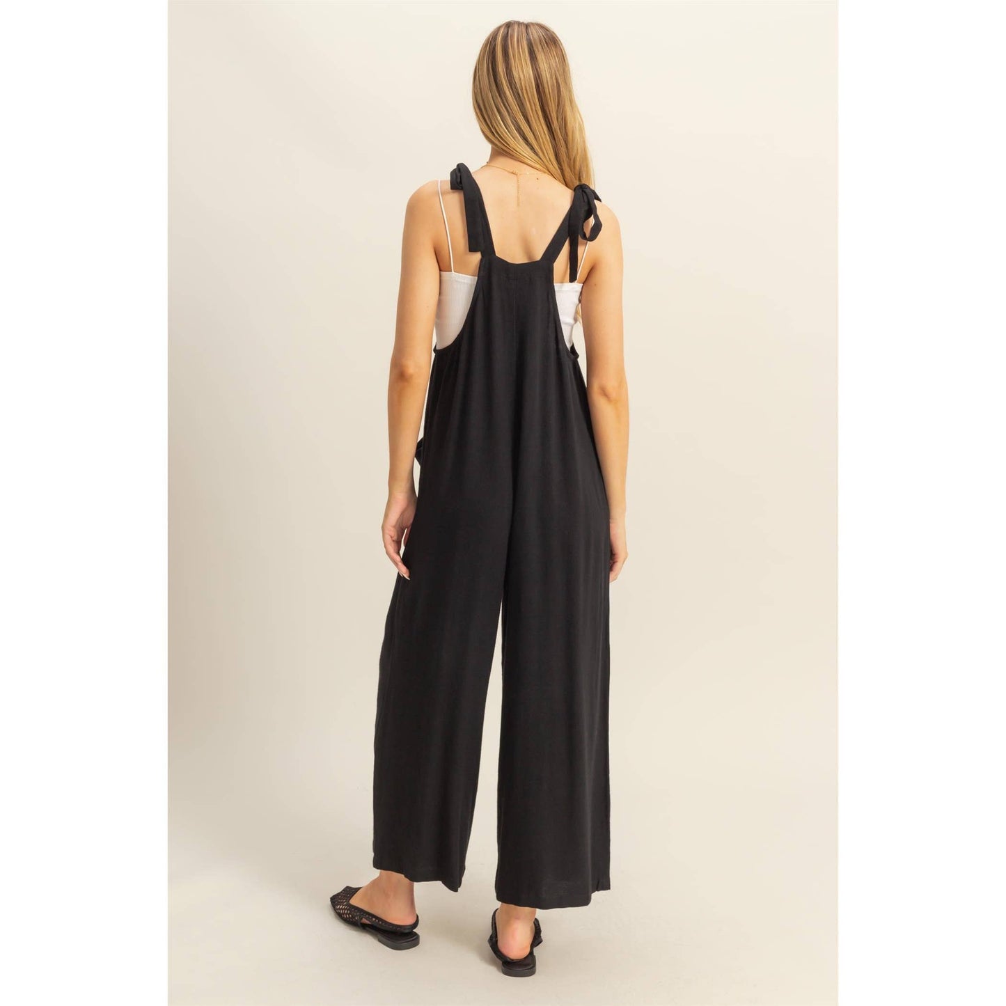 HYFVE - HF25C822-Self-Tie Shoulder Straps Jumpsuit