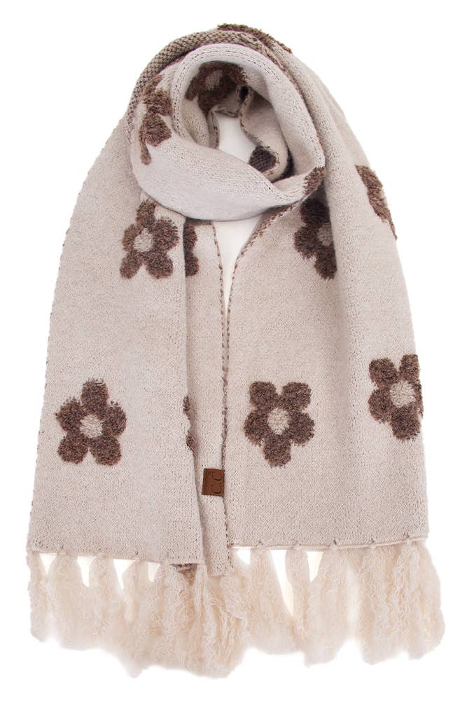 Hana - C.C Daisy Pattern Scarf