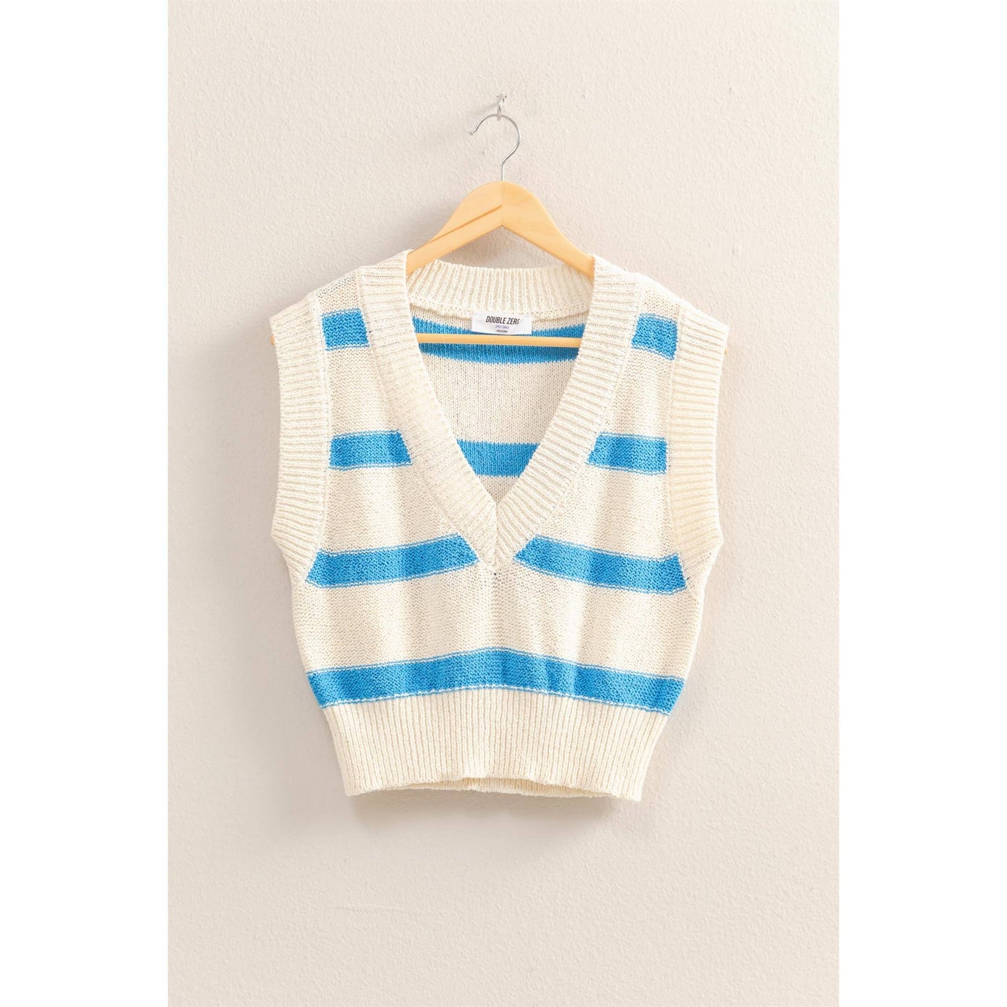 HYFVE - DZ25A763-Striped V-Neck Sweater Vest