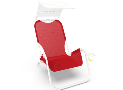 SUNFLOW - The Original Chair: Rosé Pink / The Original Chair with Sun Shade and Drink Holder