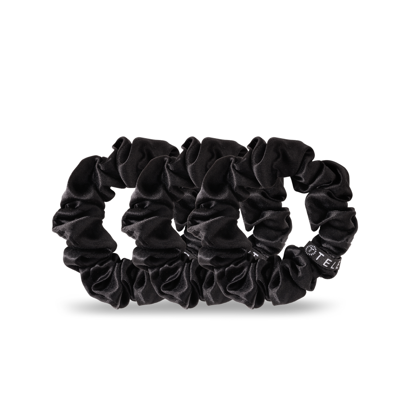 TELETIES - Jet Black Small Scrunchie