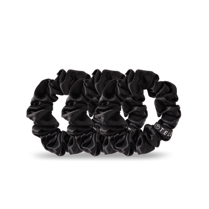 TELETIES - Jet Black Small Scrunchie