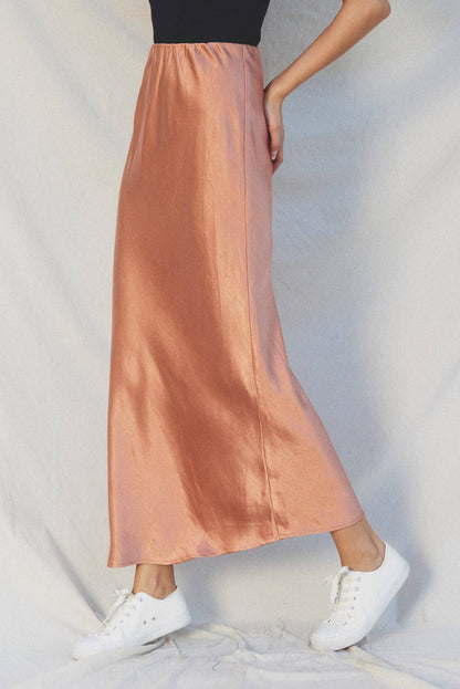 Dress Forum - Reflection Pull On Maxi Skirt - Golden Sand