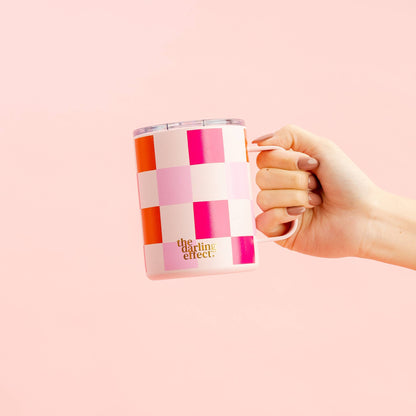 The Darling Effect - Insulated Mug - Sweetheart Check