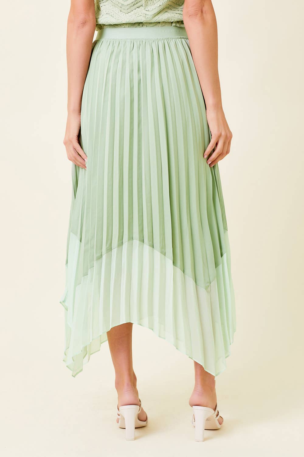 Mystree - Pleat Skirt - Mint