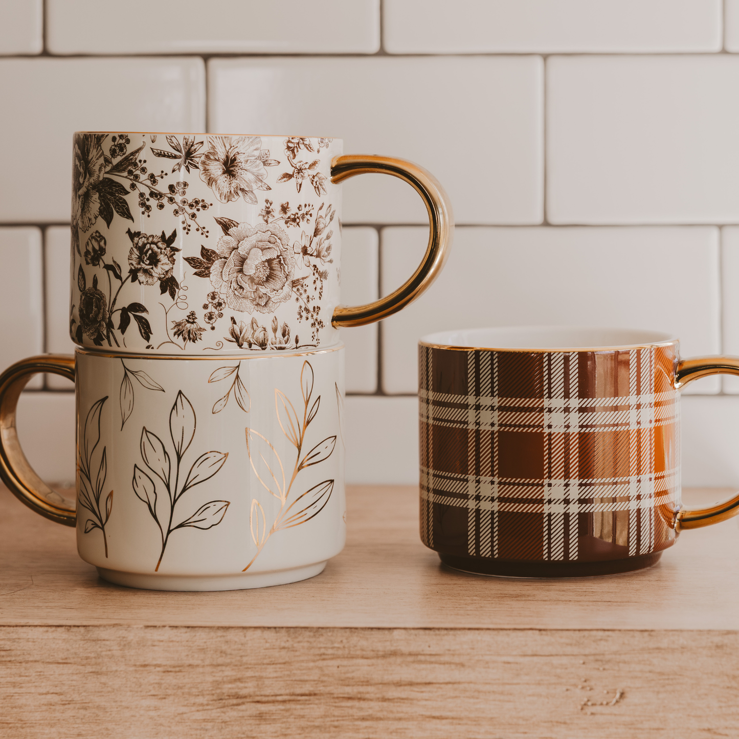 Sweet Water Decor - Brown Delft Coffee Mug - Fall Decor & Gifts