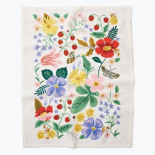 Rifle Paper Co. - Strawberry Fields Tea Towel