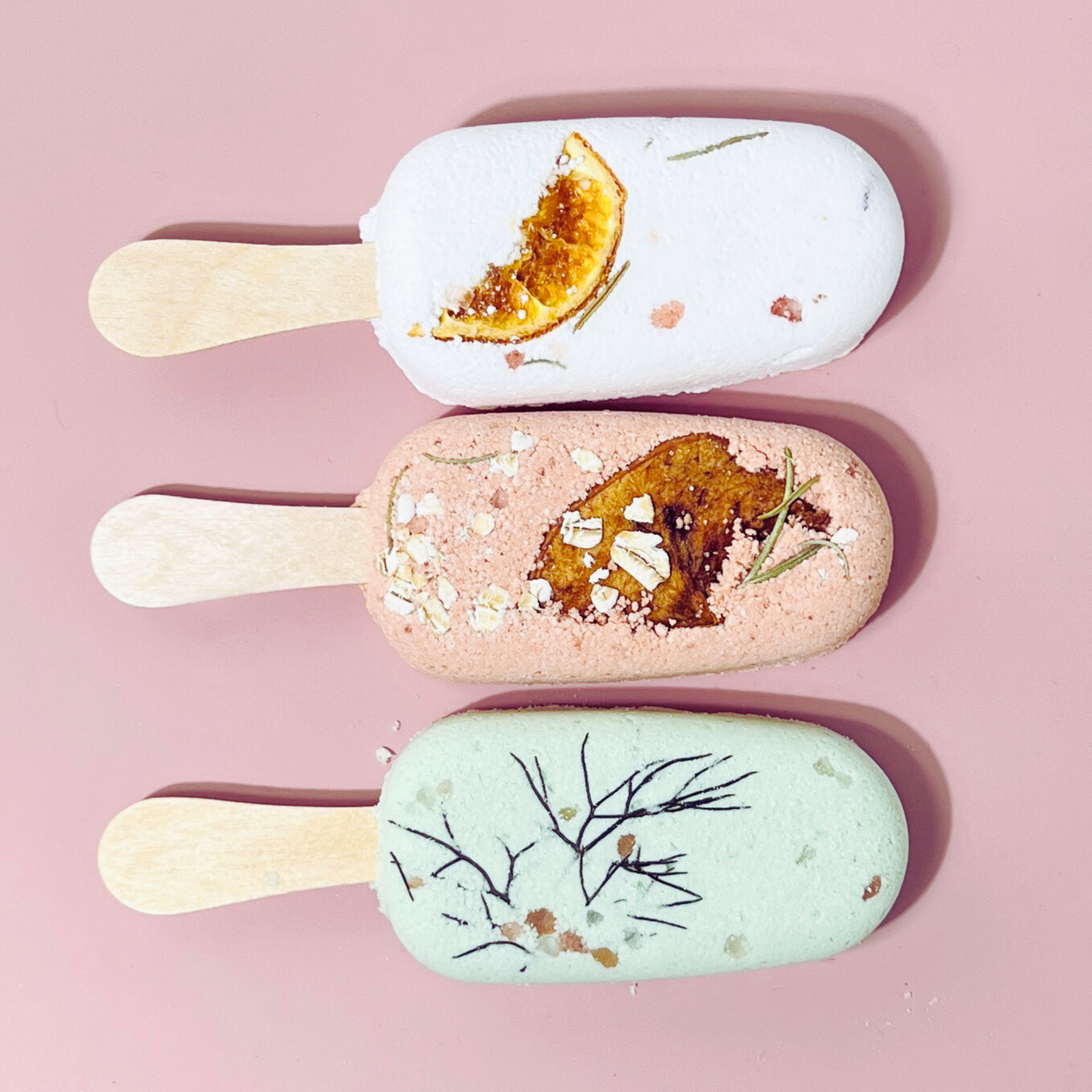 Sow the Magic - Botanical Bath Clay Pops With Dried Fruit and Epsom Salt