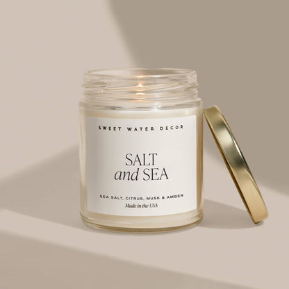 Sweet Water Decor - Salt and Sea - 9 oz. Soy Candle