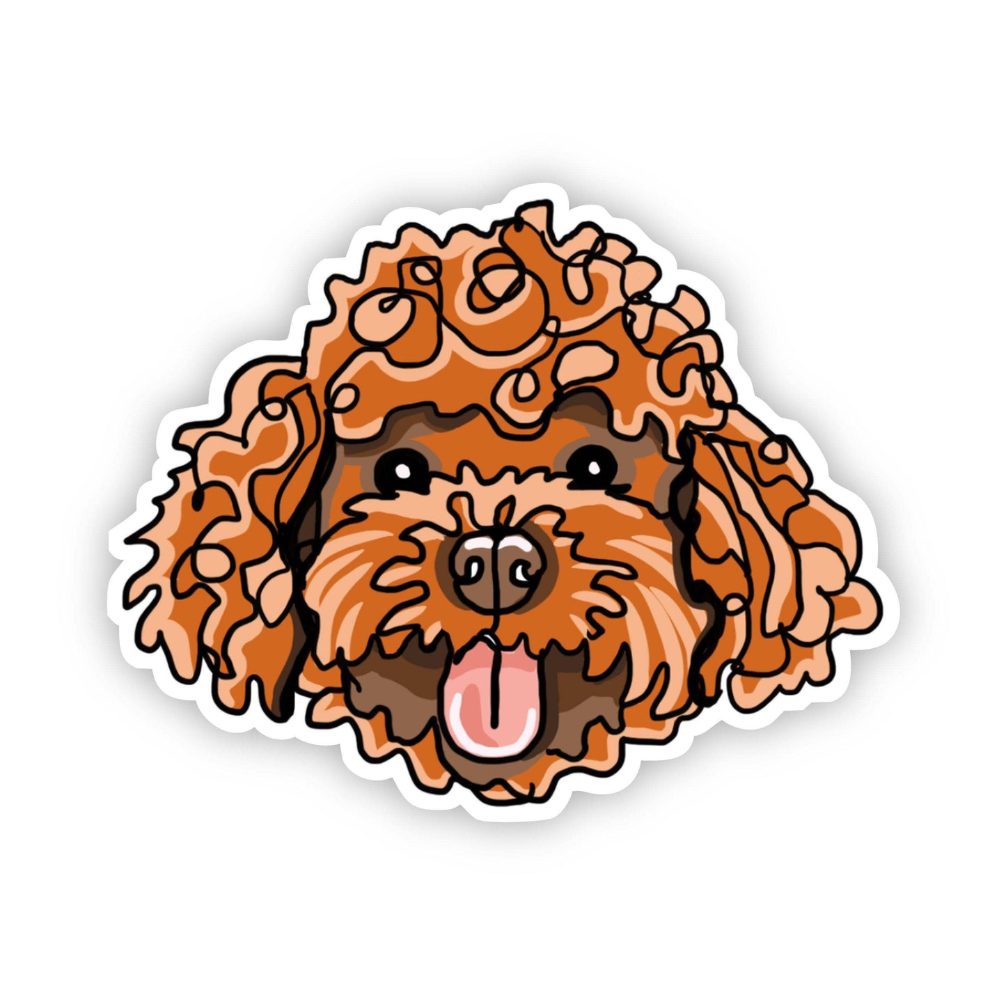 Big Moods - Goldendoodle Dog Sticker