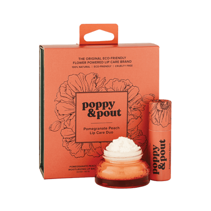 Poppy & Pout - Pomegranate Peach Lip Care Duo