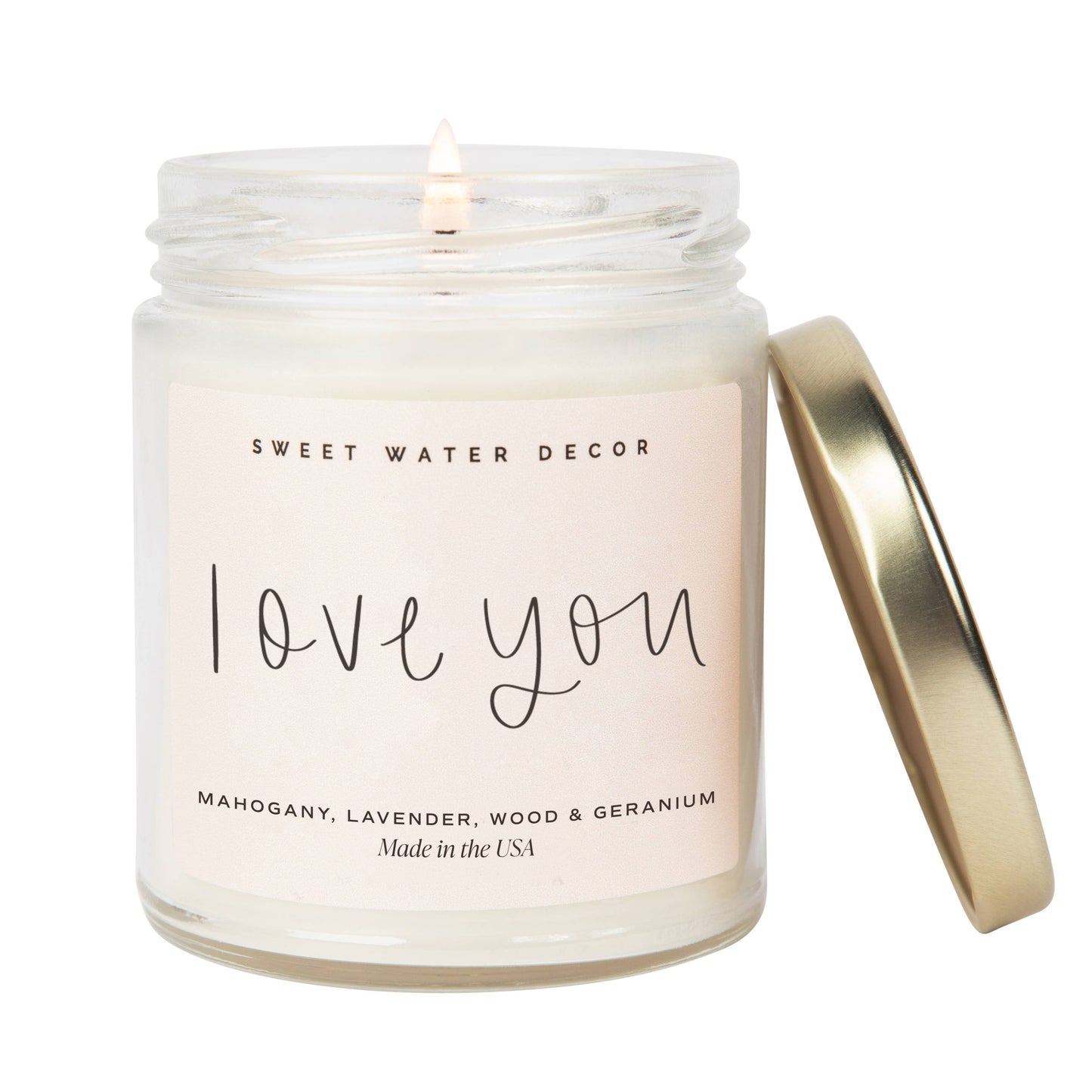 Sweet Water Decor - 'Love You' Soy Candle - 9 oz.