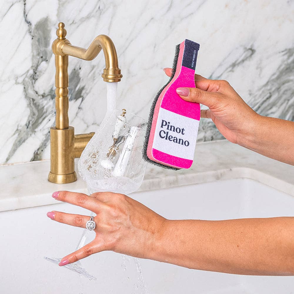 Wine Wash Co. - Scrubbly™ Sponge - Pink Pinot