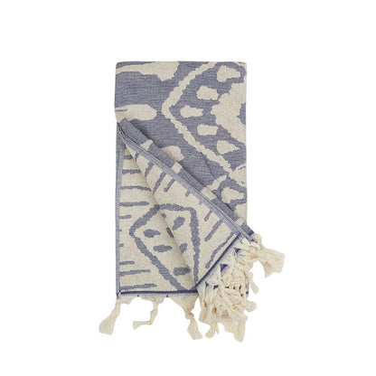 Kikoya - Native Terry Beach Bath Towels Spa Pool Turkish Cotton 36x66: Navy