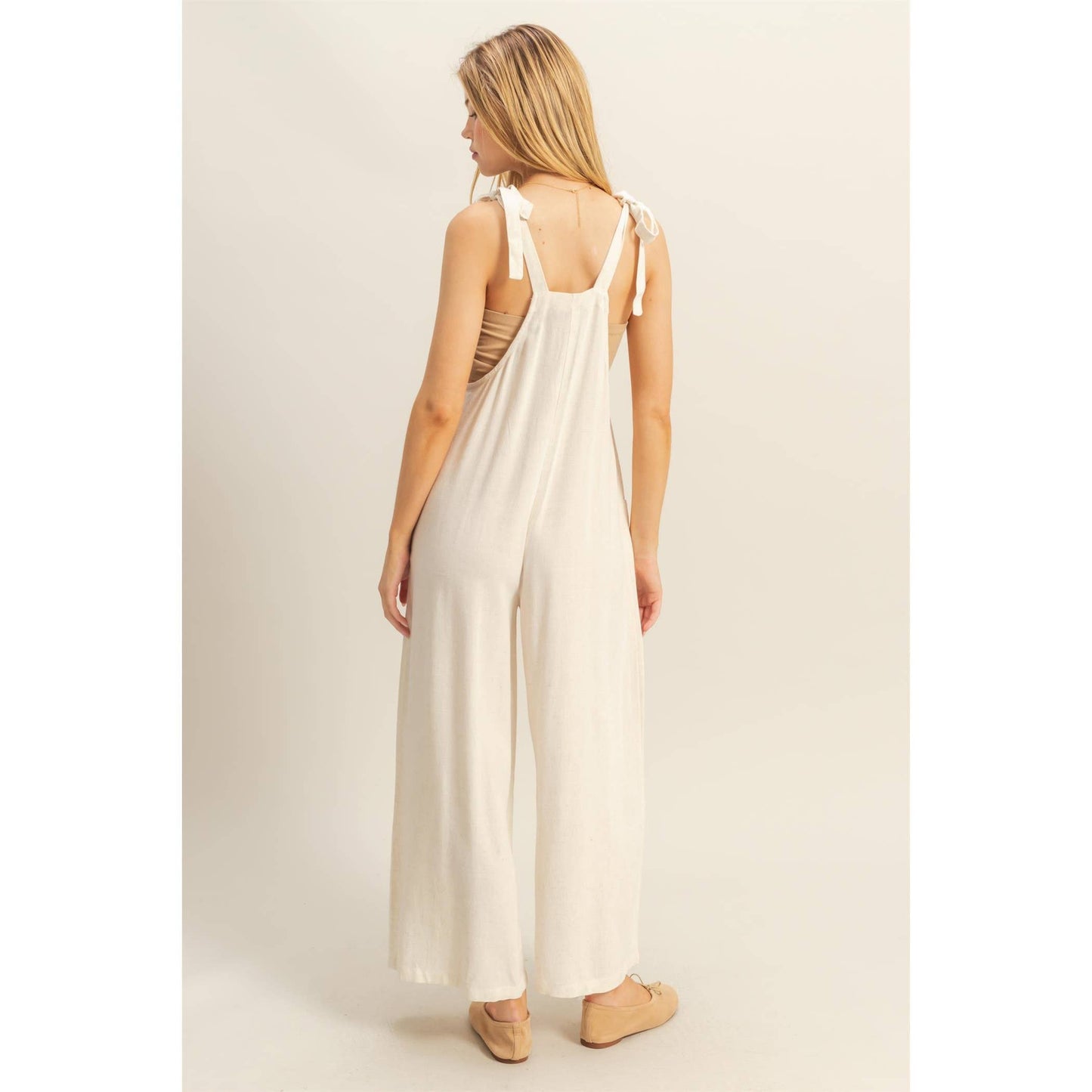 HYFVE - HF25C822-Self-Tie Shoulder Straps Jumpsuit