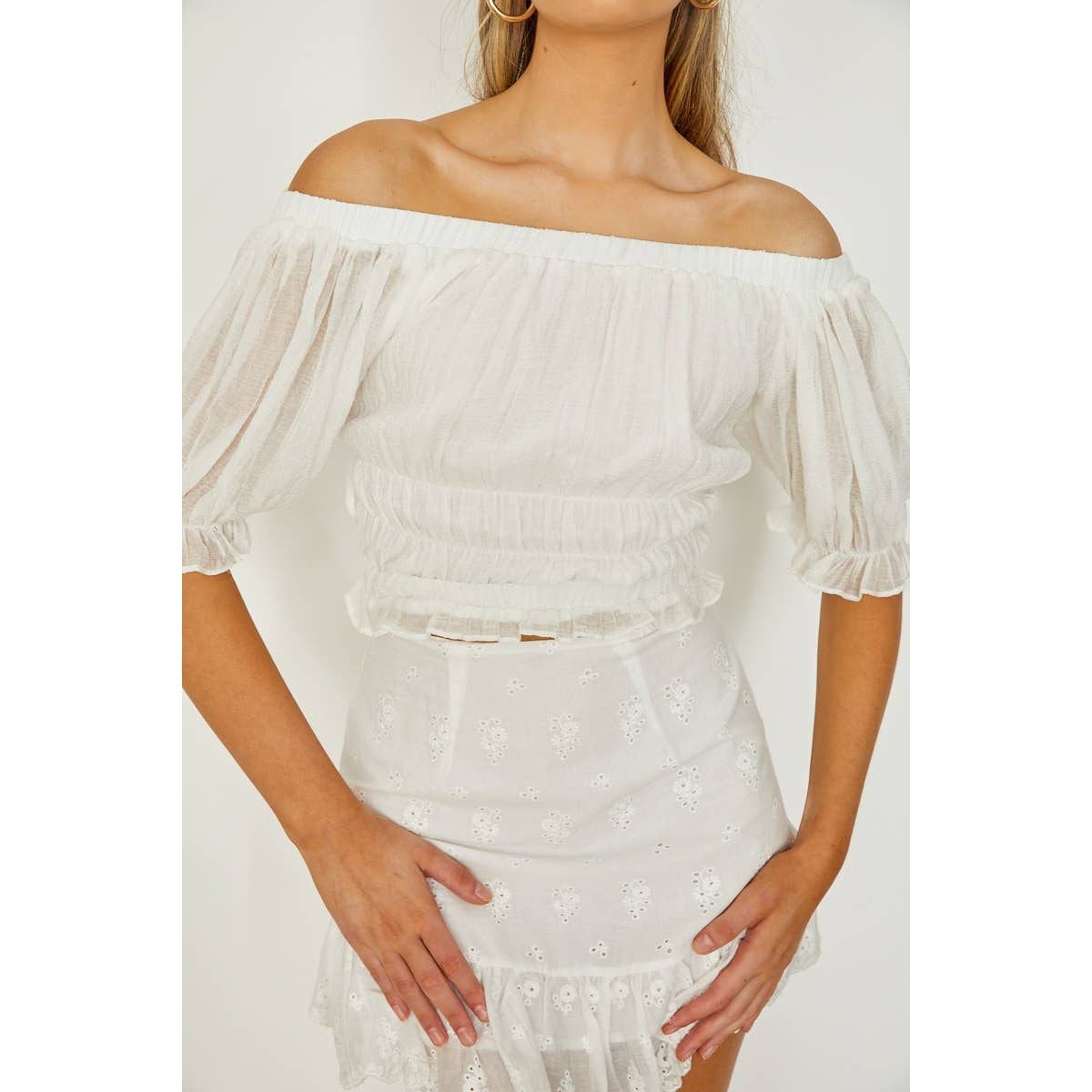 Saints & Secrets - Ruffle Crop Top