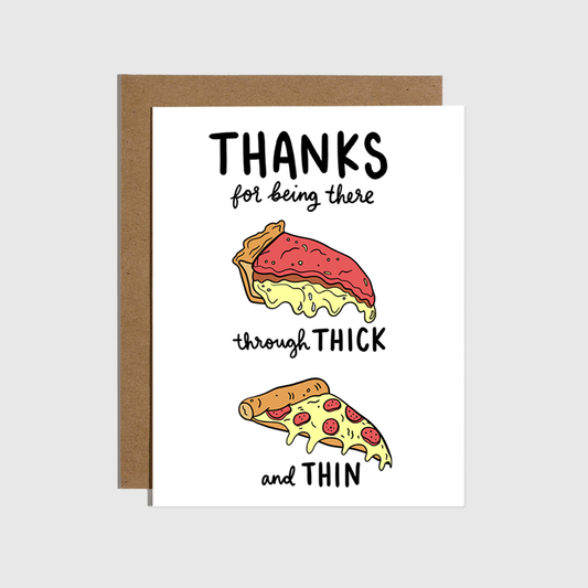 Brittany Paige - Through Thick & Thin Pizza Card