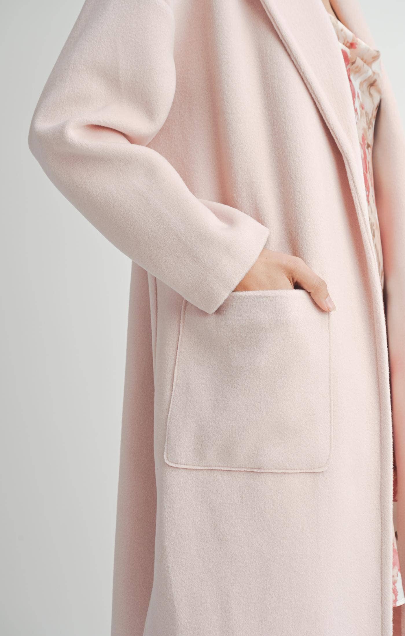 Sadie & Sage - Hayley Open Coat - Light Pink