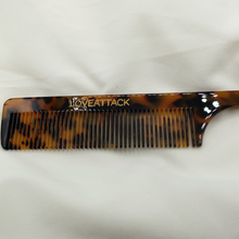 Love Attack - Cellulose Acetate Tail Hair Comb: White Tortoiseshell