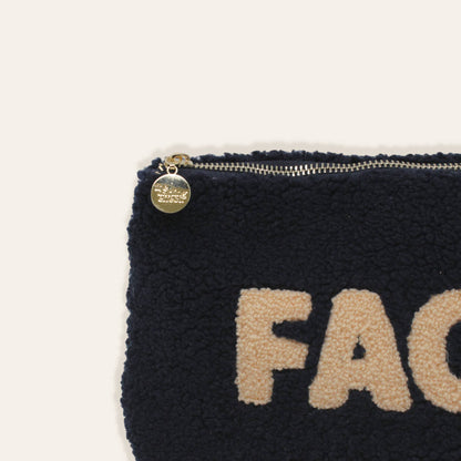 The Darling Effect - Navy Teddy Pouch - Face