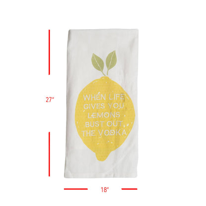 Foreside Home & Garden - Life Lemons Tea Towel