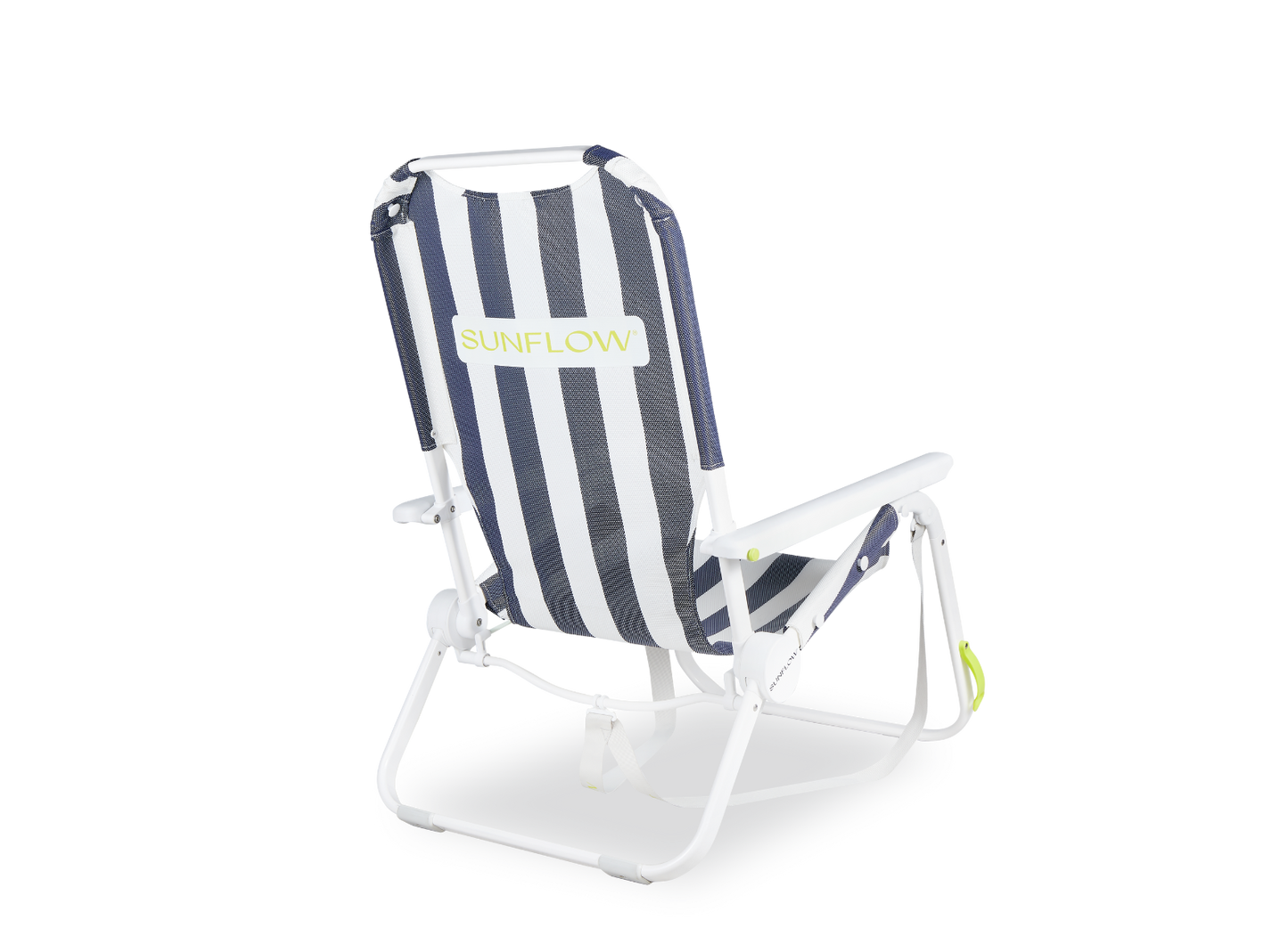 SUNFLOW - The Shore Thing Chair: Rosé Pink Stripe / The Shore Thing Chair with Sun Shade and Drink Holder