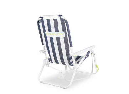 SUNFLOW - The Shore Thing Chair: Rosé Pink Stripe / The Shore Thing Chair with Sun Shade and Drink Holder