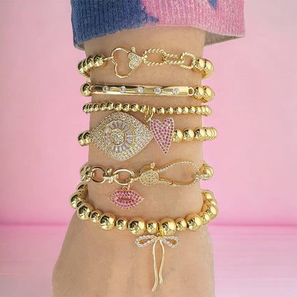 Love, Lisa - Molly Bow Bracelet: Gold