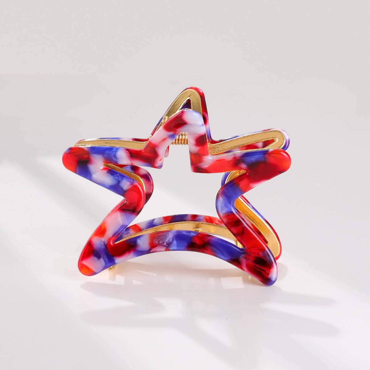 Adorro - American Star Metal Star Claw Clip