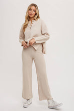 Bluivy - Textured Knit Set - Oatmeal