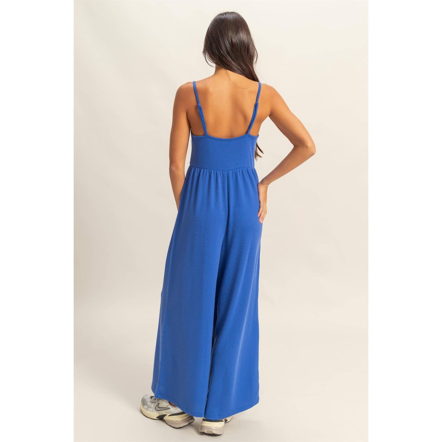 HYFVE - DZ25A984-Scoop Neck Sleeveless Wide Leg Jumpsuit