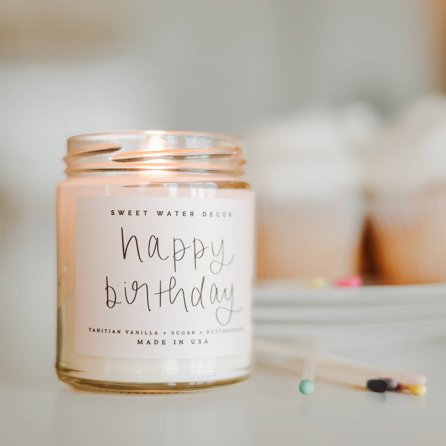 Sweet Water Decor - 'Happy Birthday' Soy Candle - 9 oz.