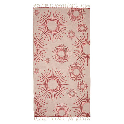 Kikoya - Sunbright Turkish Towels with Terry backing 35x70 Red