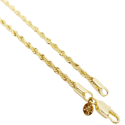 GoldFi - 18k Gold Filled Rope Chain In 4.0mm Thickness Gold Chain